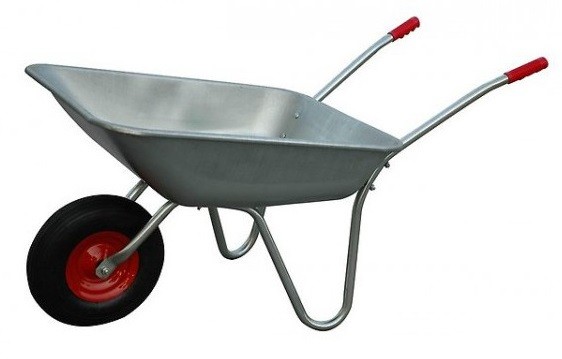 Тачка садовая 1-о колёсная WB 4307 / 6430, грузопод. 130кг. корыто 65л