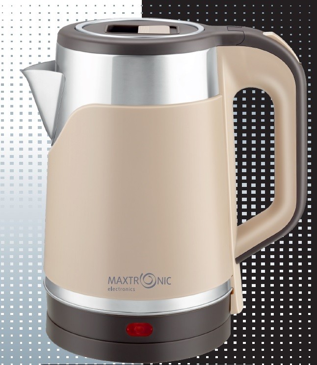 Чайник электрический 2л 1800ВТ дв.стенки: нерж-пластм MAXTRONIC MAX-508